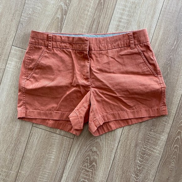J. Crew Pants - J.Crew 4" Chino Shorts Burnt Orange 6